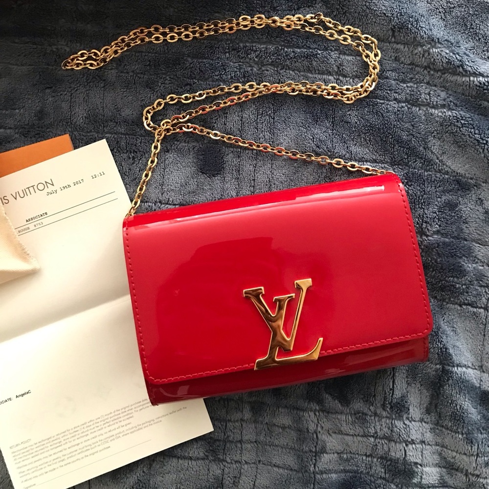 Louis Vuitton Louise PM Vernis Rouge